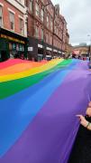 Leeds Pride 2025 Main flag Kirkgate